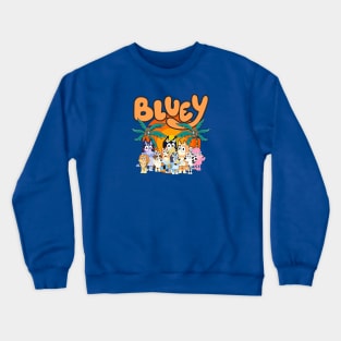 Family's Bluey - Sunset Beach Crewneck Sweatshirt